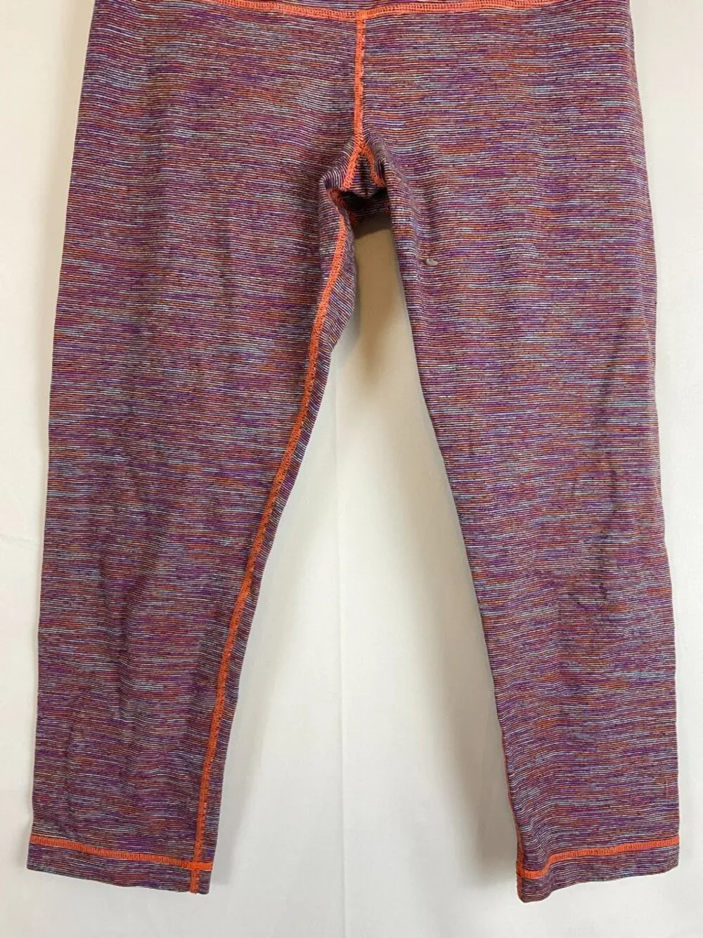 Lululemon Wunder Under Crop Leggings 6 Wee Are From Space Blue Purple Orange